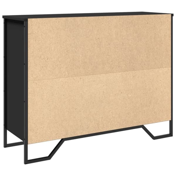 vidaXL Skjenk svart 97x32,5x74,5 cm konstruert tre