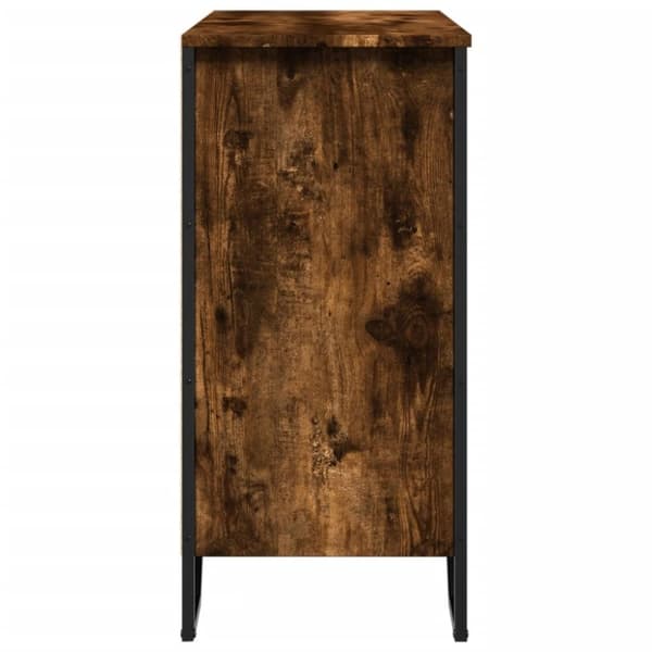 vidaXL Skänk rökfärgad ek 78x35,5x74,5 cm konstruerat trä