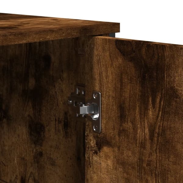 vidaXL Skänk rökfärgad ek 78x35,5x74,5 cm konstruerat trä
