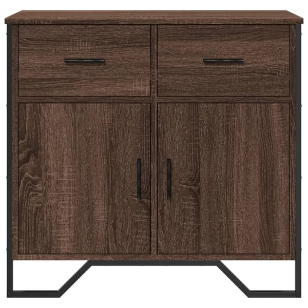 vidaXL Skjenk brun eik 79,5x35,5x74,5 cm konstruert tre