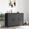 Miniatyrbilde 4 av 11: vidaXL Skjenk svart 100,5x39x72 cm stål