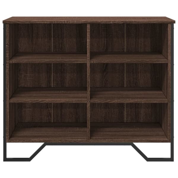 vidaXL skænk 91x35,5x74,5 cm konstrueret træ brun egetræsfarve