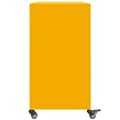 Pikkukuva 8 / 11: vidaXL Yöpöytä sinapinkeltainen 100,5x39x72 cm teräs