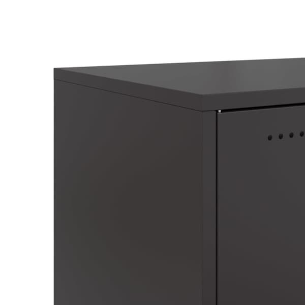 vidaXL skab 68x39x72 cm stål sort