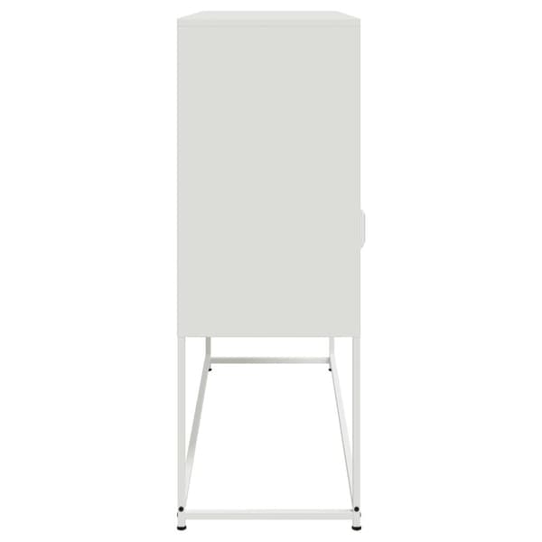 vidaXL skænk 100,5x39x107 cm stål hvid