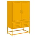 Miniatyrbillede 3 af 11: vidaXL højskab 68x39x111,5 cm stål sennepsgul