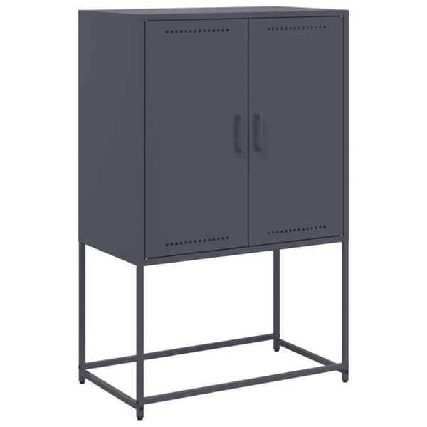 vidaXL skab 68,5x38,5x107 cm stål antracitgrå