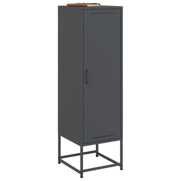 vidaXL skab 36x39x123 cm stål antracitgrå