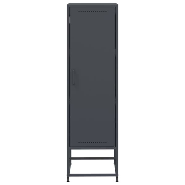 vidaXL skab 36x39x123 cm stål antracitgrå