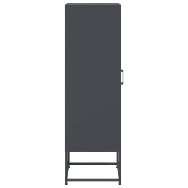 vidaXL skab 36x39x123 cm stål antracitgrå