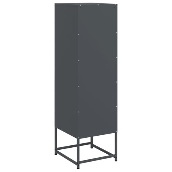 vidaXL skab 36x39x123 cm stål antracitgrå