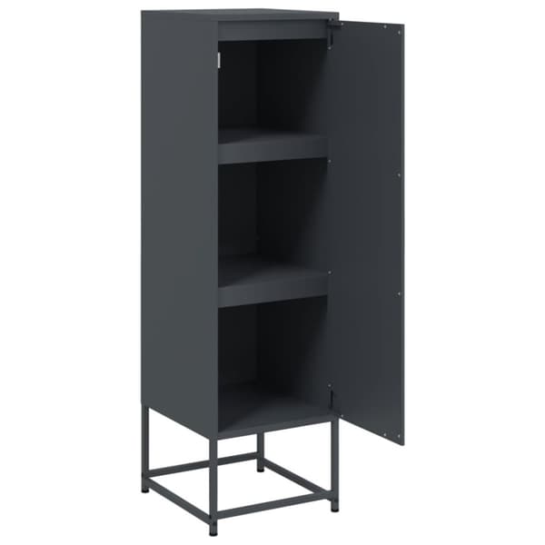 vidaXL skab 36x39x123 cm stål antracitgrå