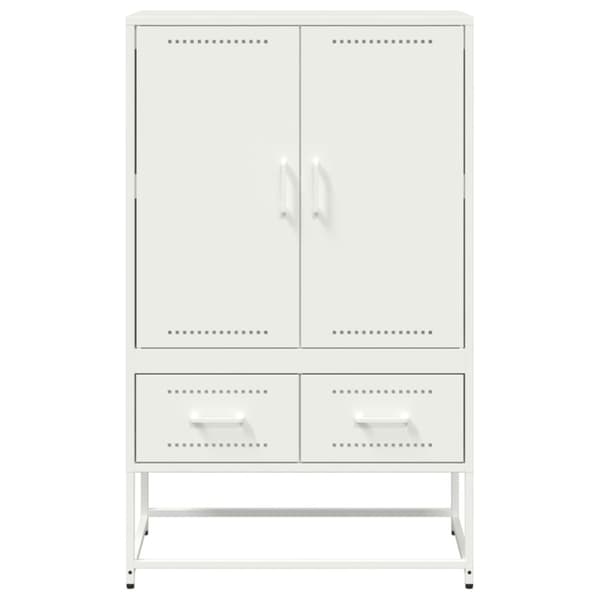 vidaXL skab 68x39x111,5 cm stål hvid