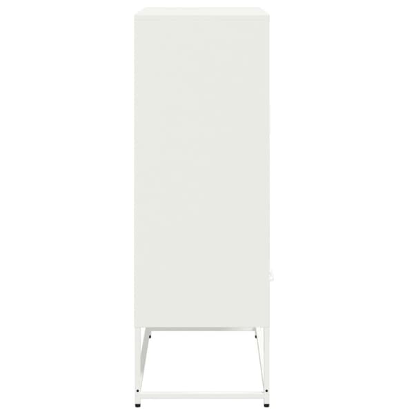 vidaXL skab 68x39x111,5 cm stål hvid