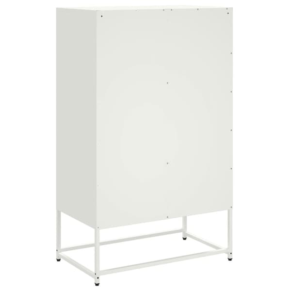 vidaXL skab 68x39x111,5 cm stål hvid