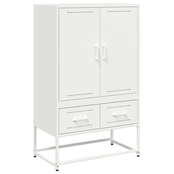 vidaXL skab 68x39x111,5 cm stål hvid