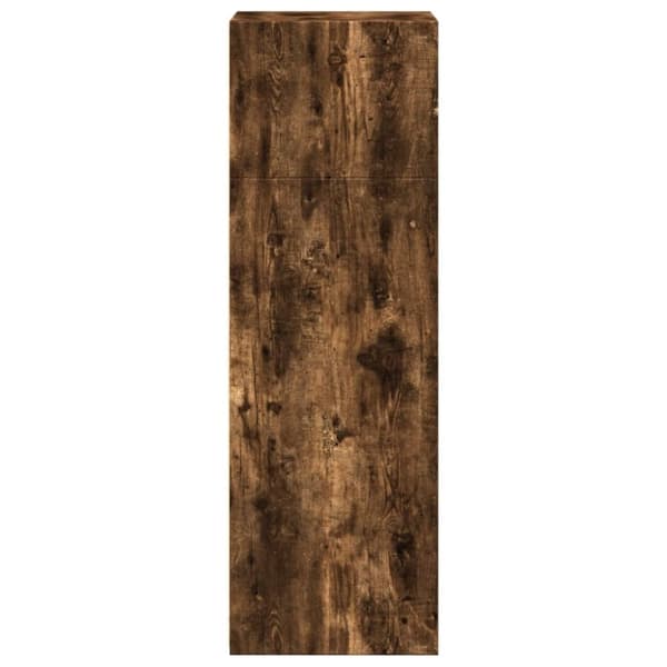 vidaXL reol 45x41x124 cm konstrueret træ røget egetræsfarve