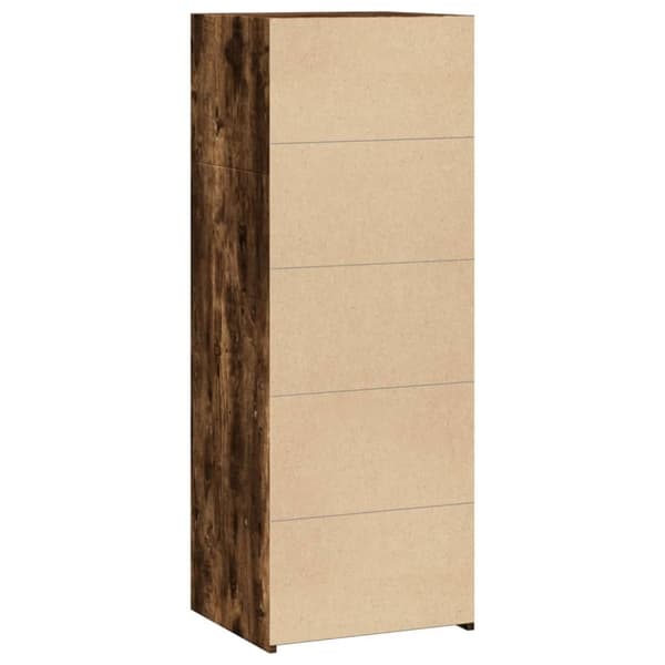 vidaXL reol 45x41x124 cm konstrueret træ røget egetræsfarve