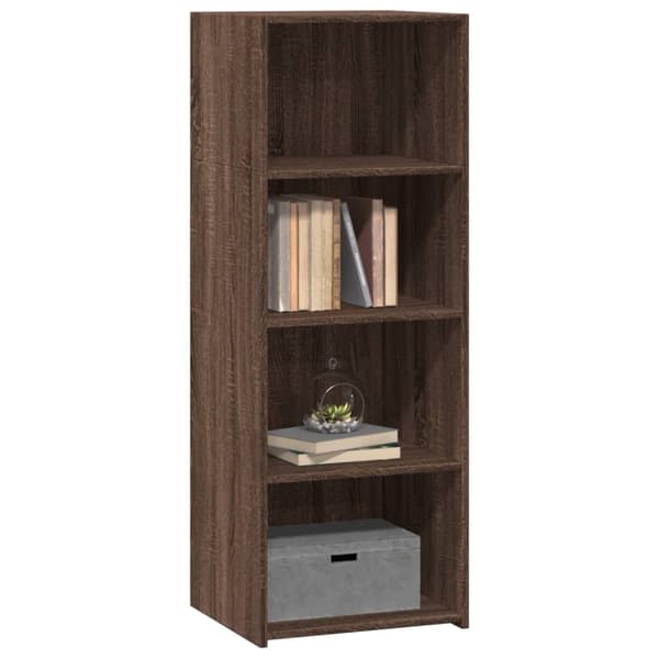vidaXL reol 45x41x124 cm konstrueret træ brun egetræsfarve