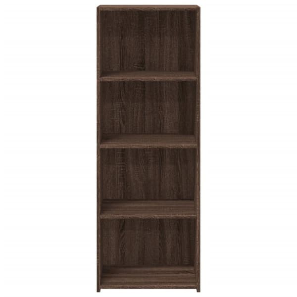 vidaXL reol 45x41x124 cm konstrueret træ brun egetræsfarve