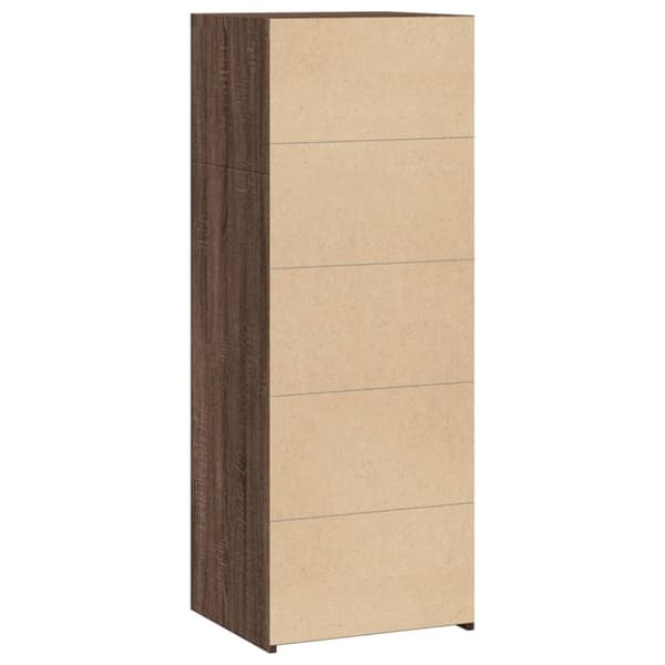 vidaXL reol 45x41x124 cm konstrueret træ brun egetræsfarve