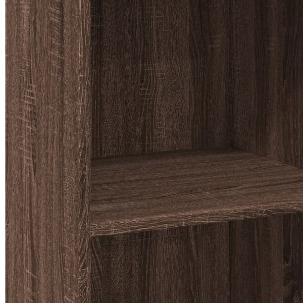 vidaXL reol 45x41x124 cm konstrueret træ brun egetræsfarve