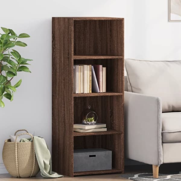vidaXL reol 45x41x124 cm konstrueret træ brun egetræsfarve