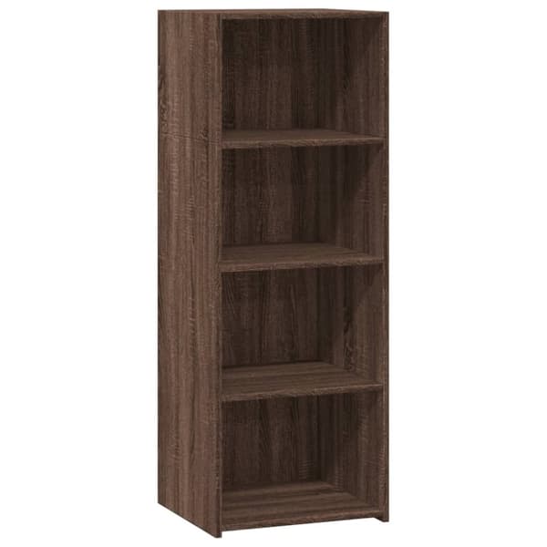 vidaXL reol 45x41x124 cm konstrueret træ brun egetræsfarve