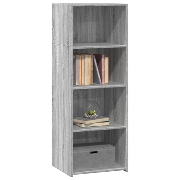 vidaXL Hylle grå sonoma 45x41x124 cm konstruert tre