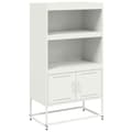 Miniatyrbilde 3 av 11: vidaXL Highboard hvit 68,5x38,5x123,5 cm stål