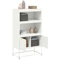 Miniatyrbilde 6 av 11: vidaXL Highboard hvit 68,5x38,5x123,5 cm stål