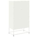 Miniatyrbilde 9 av 11: vidaXL Highboard hvit 68,5x38,5x123,5 cm stål