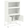 Miniatyrbilde 10 av 11: vidaXL Highboard hvit 68,5x38,5x123,5 cm stål