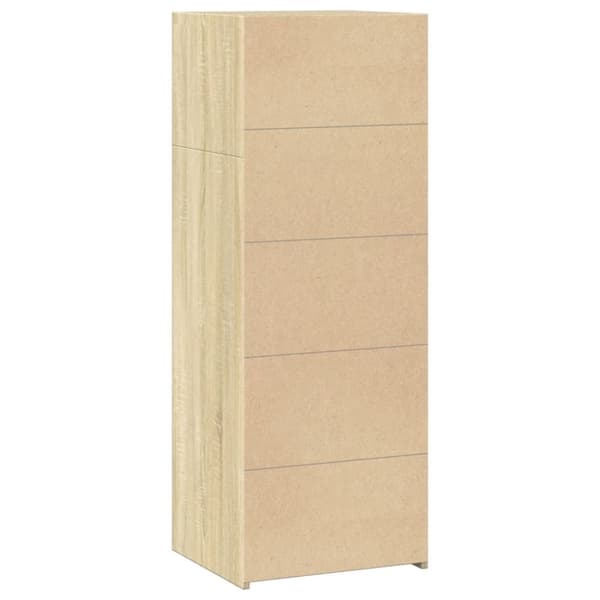 vidaXL Hylle sonoma eik 45x41x124 cm konstruert tre