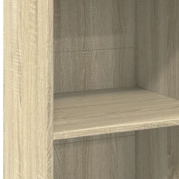vidaXL Hylle sonoma eik 45x41x124 cm konstruert tre
