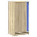 Miniatyrbilde 4 av 11: vidaXL Skjenk med LED sonoma eik 42,5x34x85 cm konstruert tre