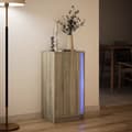 Miniatyrbilde 6 av 11: vidaXL Skjenk med LED sonoma eik 42,5x34x85 cm konstruert tre