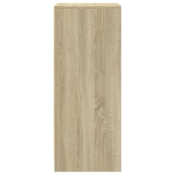 vidaXL Skjenk med LED sonoma eik 42,5x34x85 cm konstruert tre
