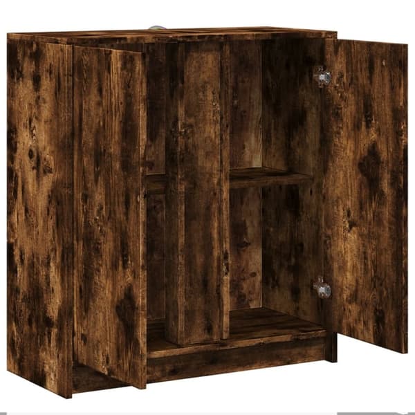 vidaXL Senkki LED-valoilla savutammi 77x34x85 cm tekninen puu