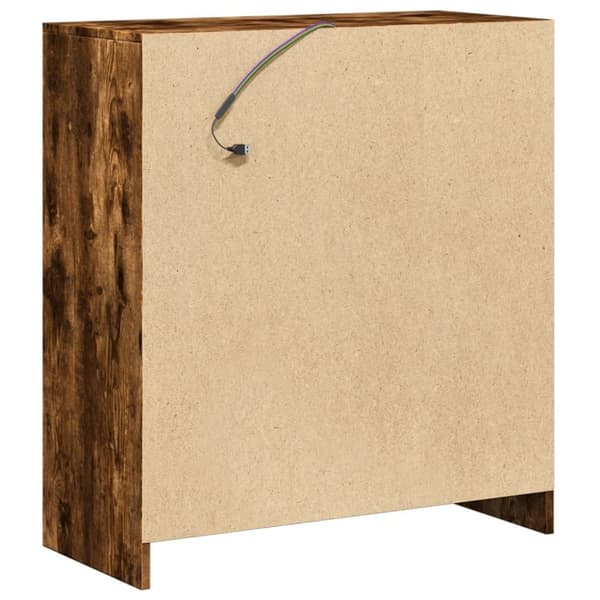 vidaXL Senkki LED-valoilla savutammi 77x34x85 cm tekninen puu