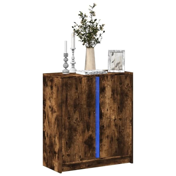 vidaXL Senkki LED-valoilla savutammi 77x34x85 cm tekninen puu