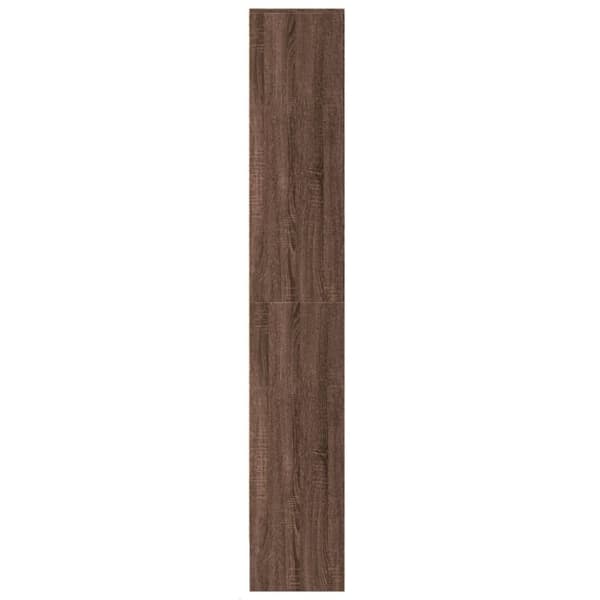 vidaXL Kaappi LED-valoilla ruskea tammi 69x32,5x200 cm tekninen puu