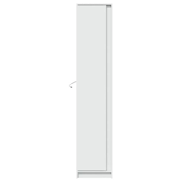 vidaXL skab med LED-lys 41,5x32,5x200 cm konstrueret træ hvid