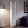 Miniatyrbillede 2 af 11: vidaXL skab med LED-lys 41,5x32,5x200 cm konstrueret træ hvid