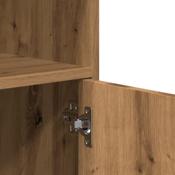 vidaXL rullebord 55x40x91 cm konstrueret træ egetræsfarve