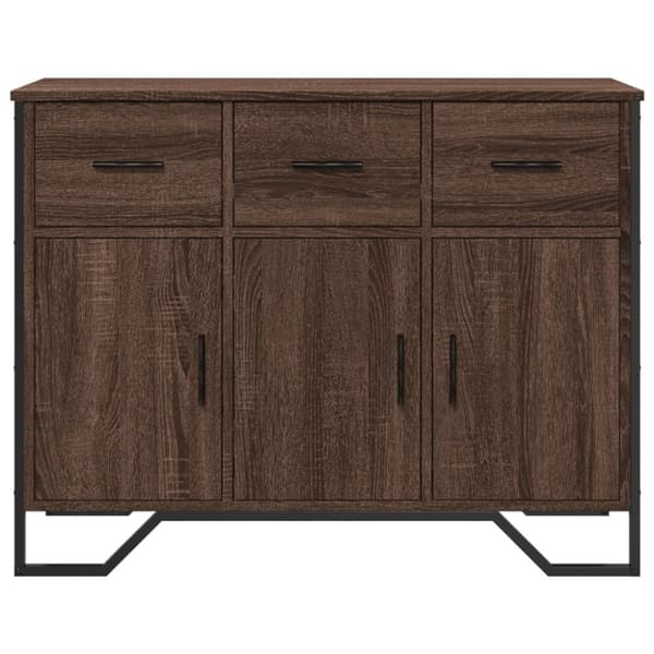 vidaXL Senkki ruskea tammi 97x32,5x74,5 cm tekninen puu