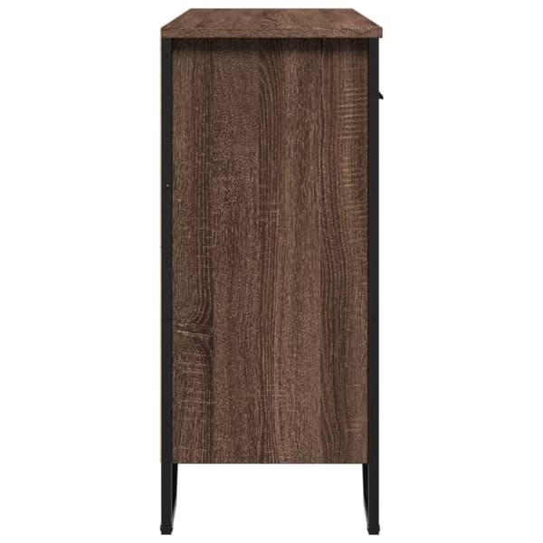 vidaXL Senkki ruskea tammi 97x32,5x74,5 cm tekninen puu