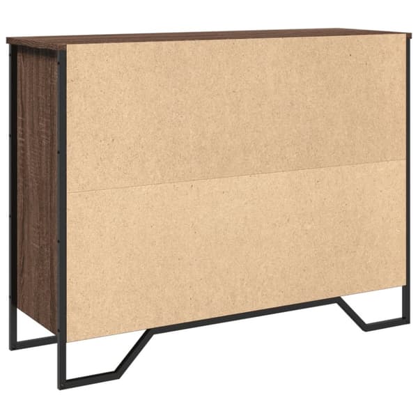 vidaXL Senkki ruskea tammi 97x32,5x74,5 cm tekninen puu