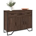 Pikkukuva 2 / 11: vidaXL Senkki ruskea tammi 97x32,5x74,5 cm tekninen puu