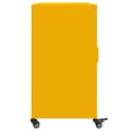 Miniatyrbilde 8 av 11: vidaXL Skjenk sennepsgul 100,5x39x72 cm stål